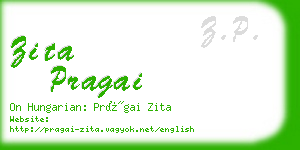zita pragai business card